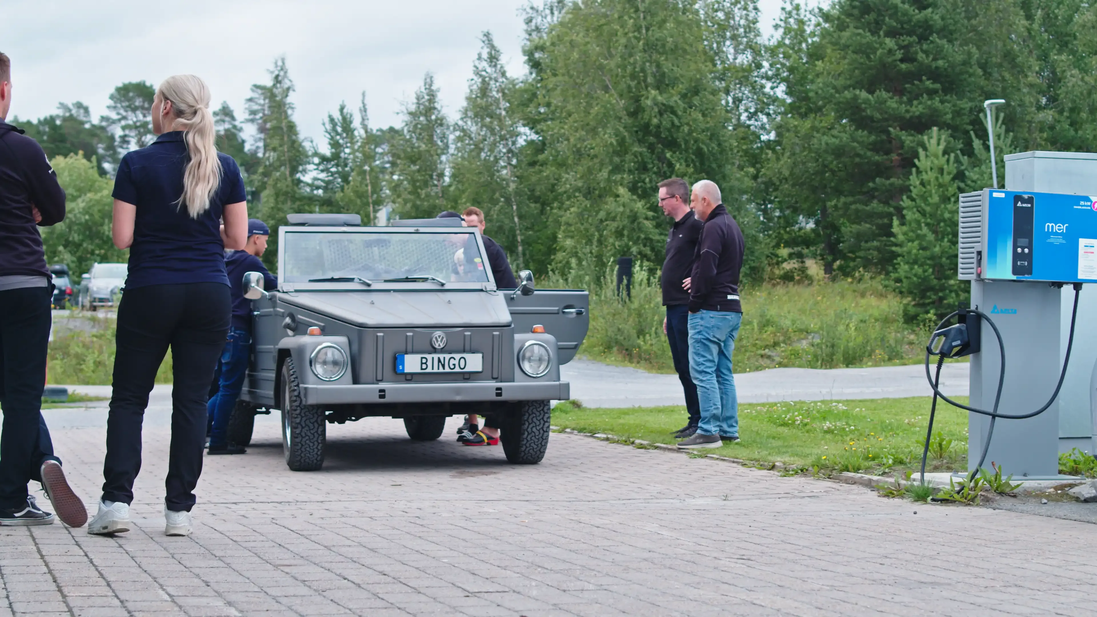 Bingo Rimérs Volkswagen Kurierwagen 181 har varit en frisk fläkt i det dagliga verkstadsarbetet på Berners i Östersund.